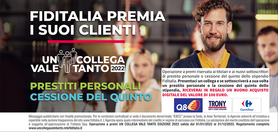 Agenzia Fast Money Fiditalia | Termoli, Isernia | Banner UnCollegaValeTanto